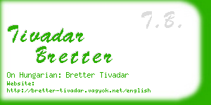 tivadar bretter business card